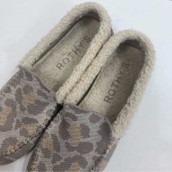 Rothy’s “the cozy loafer” slippers in animal print. - Picture 5 of 7